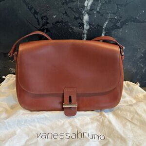 Vanessa Bruno Leather Brick Red Purse